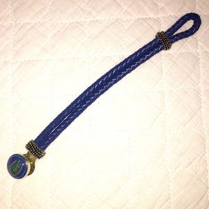 Braided Blue With Silver Accents Gator Bracelet